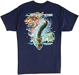 Reel Legends Mens Inshore Dreams T-Shirt X-Large Navy Blue