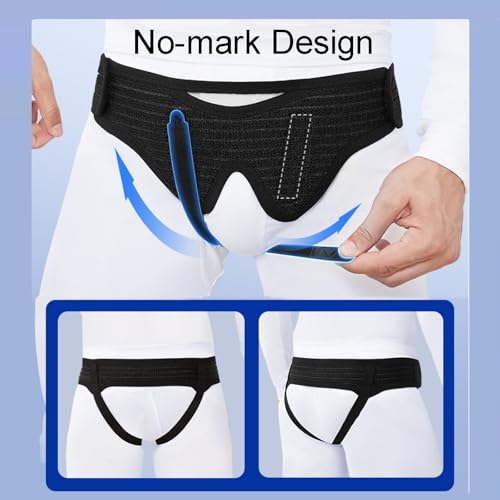 Faja Hernia Inguinal para Hombre con 4 Almohadillas de Compresión miniatura 5