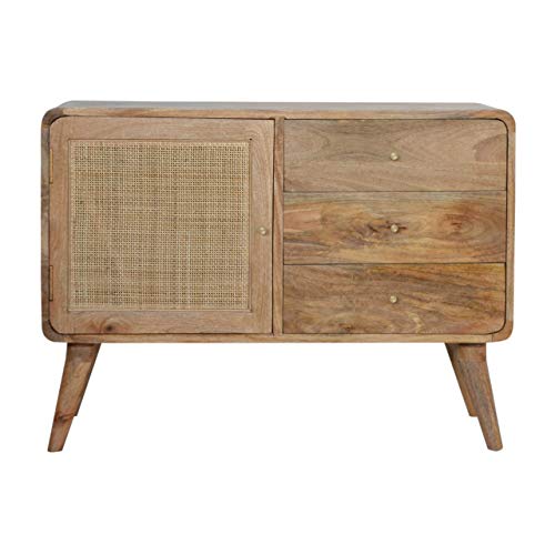 Artisan Furniture Woven Sideboard Gabinete, Madera, Roble-Ish, Talla Única Artisan Furniture Woven Sideboard Gabinete, Madera, Roble-Ish, Talla Única