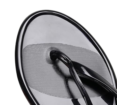Libbook Womens Flip Flops Thong Sandals Jelly Shoes Flat For Ladies Slides Black Slippers Size 9 Slip On Summer Beach Dressy thumb #8