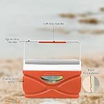 Picnic Cooler – 4.5 Liter Hard Cooler – Coolbox Keeps Contents Cool for 48 Hours – BPA Free Outdoor Cooler – Portable Cooler for Picnics, Grill, Camping (Orange) - Image 4