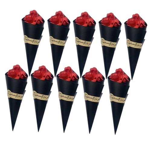 Mini ramo de rosas secas natural 10 piezas miniatura 1