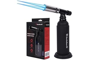 20g Big Butane Torch Refillable Cooking Torch Lighter with Safety Lock for...