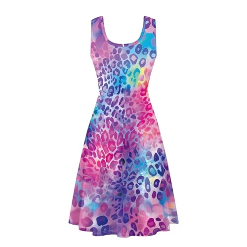 Image of Dreaweet Casual Sleeveless Dresses for Women Girls, Round Neck Tank Dresses with Pockets Summer Sundress Size XS-4XL