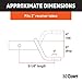 CURT 45070 Class 3 Trailer Hitch Ball Mount, Fits 2-Inch Receiver, 7,500 lbs, 1-Inch Hole, 6-Inch Drop, Gloss Black Powder Coat