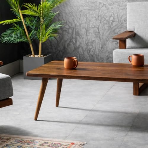 Image of Solid Sheesham Wooden Tables Coffee Table Solid Wood Tatami Coffee Table (100 * 50 * 45* Cm)