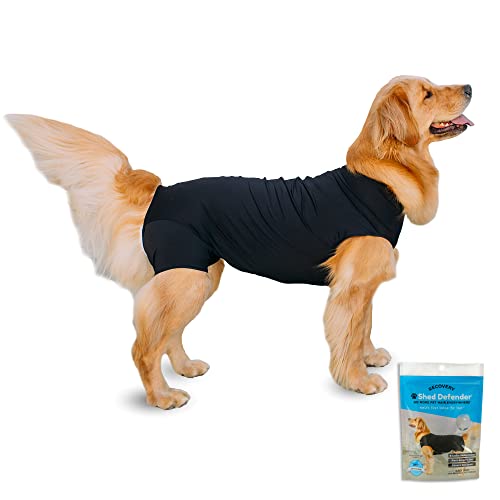 Image of Shed Defender Recovery Suit for Dogs After Surgery - Dog Recovery Onesie Alternative to Cone, Lightweight Breathable Surgical Recovery Suit for Male Female Dogs, E-Collar Alternative, Vet Approved