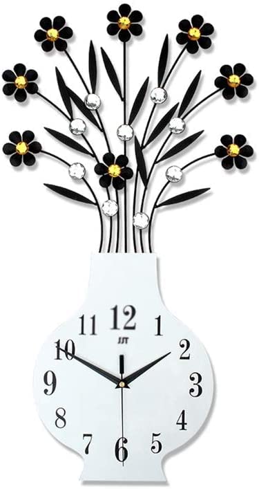 Horloge murale fleurie en cristal pour sublimer votre boutique