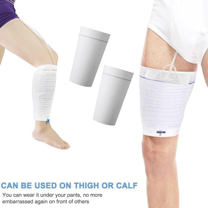 2 Pcs Catheter Leg Bag Holder M Stay in Place Urine Bags for Legs Urinary Drainage Bag