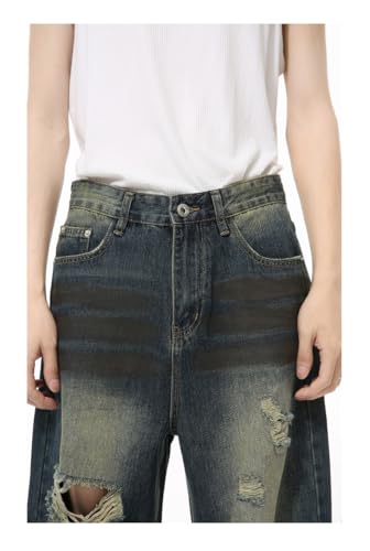 Men's Denim Jeans American Street Style Straight Leg Relaxed Commuter Casual Weekend Pants for Men 6