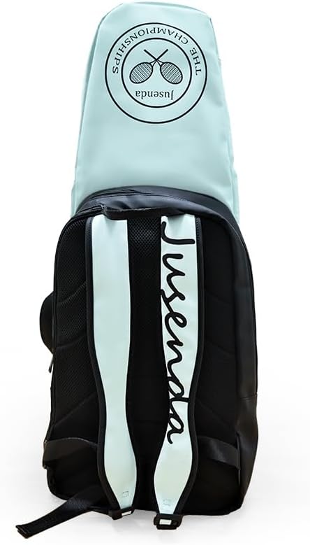 Miniatura 4 de Bolsa de tenis para mujer, mochila de tenis profesional para hombres para sostener 2 raquetas, mochila de raqueta de bádminton con zapato separado
