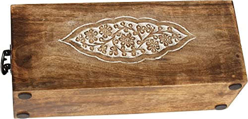 Wooden Spoon Holder: A Stylish and Functional Cutlery Stand and Utensil Organizer for Kitchen and Dining Table Spoon Stand for Kitchen| 12 X 4 X 5 Inch (Carved Cutlery)