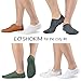 LO SHOKIM No Show Socks for Men - 8 Pairs Cotton Low Cut, Breathable, Non Slip, Invisible (A-Dark Color Set, 9-12)