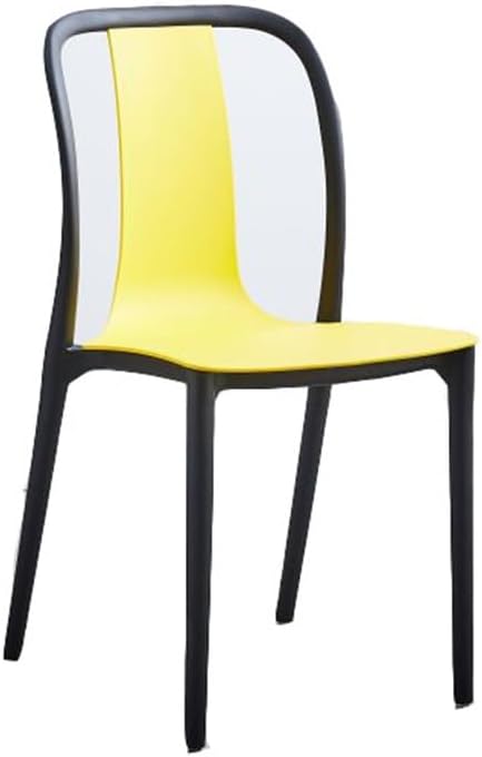 Scandinavian Restaurant Household Leisure Plastic Chair Thickened Easy Stacking Backrest Dining
