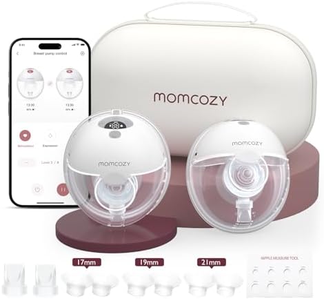 Momcozy M5 Smart APP Controlled Wearable Breast Pump, Hands-Free ...