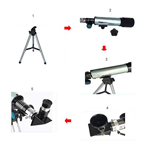 Telescopio refractor 70mm para principiantes y niños miniatura 7