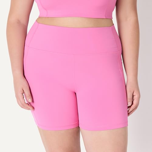 Image of Amazon Essentials Women's Active FormFlex Buttery Soft High Waist 7 inch Yoga Biker Shorts