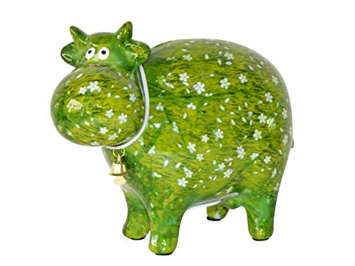 Pomme Pidou Tirelire en forme de vache Bella verte