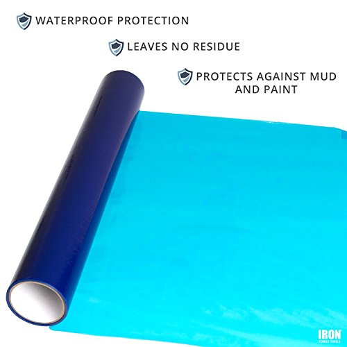 InvisiShield Hardwood Floor Protector Film - 24 inch x 200 Foot Adhesive Plastic Floor Protection Film
