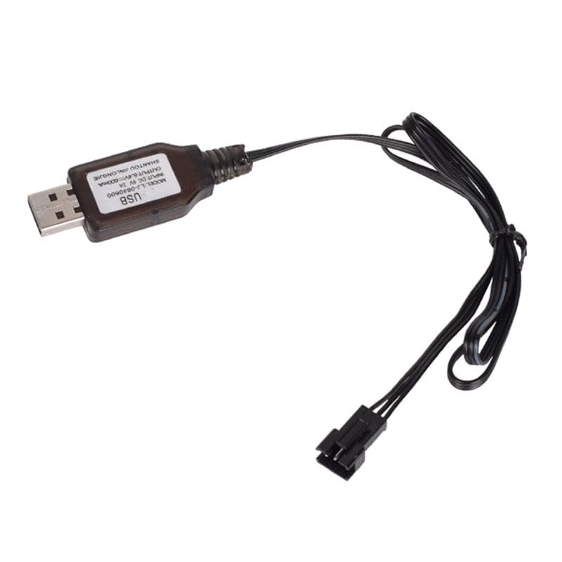 Charger Cable for 6.4V 7.4V Battery, 500mA Smart IC Protection Charger, Replacement for Toy Remote Control