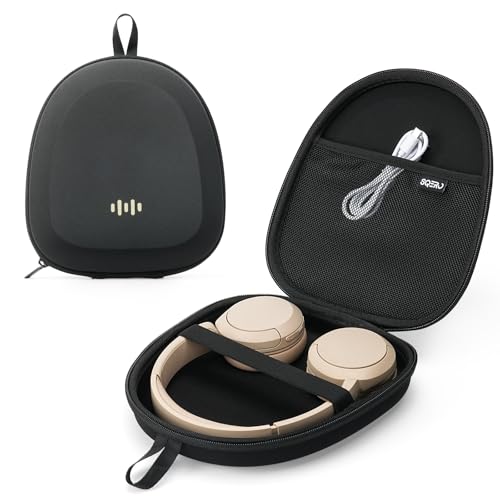 Étui Housse de Protection Rigide pour Casque JBL/Sony/Soundcore/Bose/BERIBES, Ultra-Mince, Universel pour la Plupart des Casques à Rotation