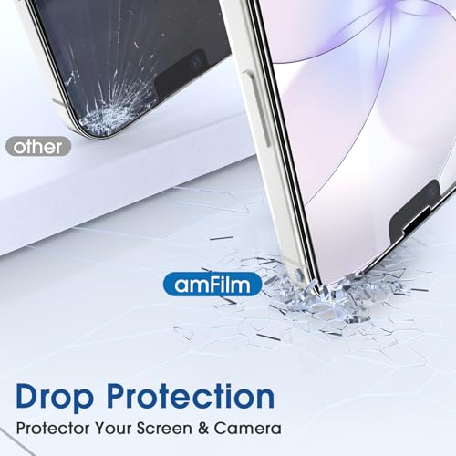 Image of amFilm OneTouch for iPhone 17e Screen Protector 6.1'' Tempered Glass