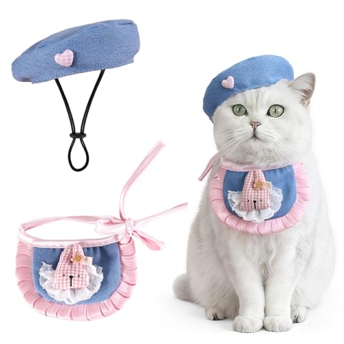 Béret de cowboy pour chat réglable pour éviter les chutes - 2