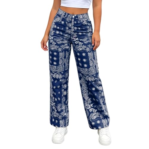 Pantalon d'été pour femme élégant en tissu fluide imprimé de qualité supérieure