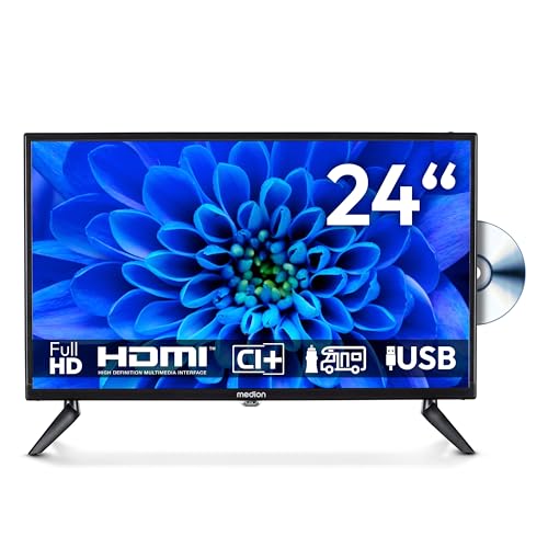MEDION 59,9 cm (24 Zoll) Full HD Fernseher (integrierter DVD-Player, perfekt für Camping Wohnmobil LKW Garten, 12V KFZ Car-Adapter, Triple Tuner Receiver, HDMI, USB, MD 824001) MEDION 59,9 cm (24 Zoll) Full HD Fernseher (integrierter DVD-Player, perfekt für Camping Wohnmobil LKW Garten, 12V KFZ Car-Adapter, Triple Tuner Receiver, HDMI, USB, MD 824001)