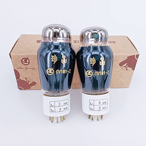 1 matched pair Shuguang Treasure CV181-Z Vacuum Tube Replace CV181 CV181-T 6SN7