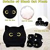 LSYDCARM Black Cat Plush, Black Cat Stuffed Animals with Babies Inside, Mommy Cat with 4 Baby Kittens Kawaii Cat Plushie Toy Birthday Gifts for Kids Boys Girls #3