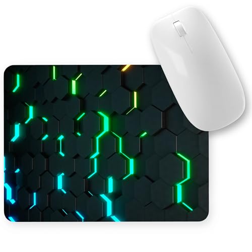 Image of Mouse Pad with Non-Slip Rubber Base, Waterproof & Durable Desk Mat for Gaming, Office & Students | Small Laptop & PC Pad | 23x18cm