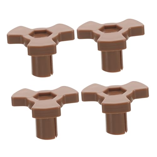 Hemobllo 4 piezas Soporte para Plato Giratorio de Microondas Plástico Resistente Acoplador para Motor de Microondas Repuesto para Horno Vitrocerámica Compatible con Bandejas de Vidrio