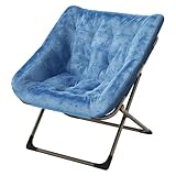 lounge music Fácil de plegar y lista al instante: Esta comfortable foldable chair no requiere montaje y se pliega fácilmente, ahorrando espacio en apartamentos o habitaciones pequeñas. Una indoor folding chair ideal como dorm chair para estudiantes y viviendas modernas