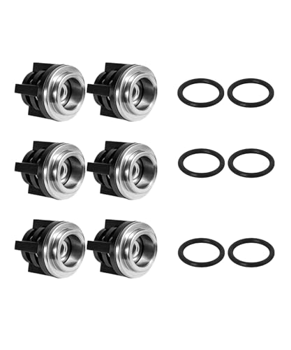 BTROVIA 6-Pack Pressure Washer Pump Check Valves Kit with O-Rings Fits for Annovi Reverberi 18mm RKV, RRV, XRC, XRCA Series Pumps,Replace AR1828,70-0179
