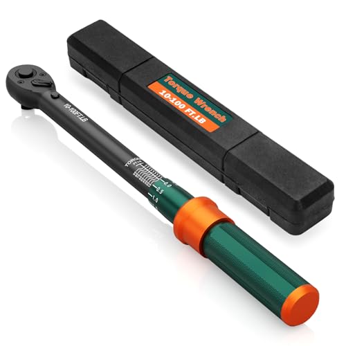 NADOKHI 3/8 Drive Torque Wrench, 10-100 Ft-lb, ±3% High Accuracy...
