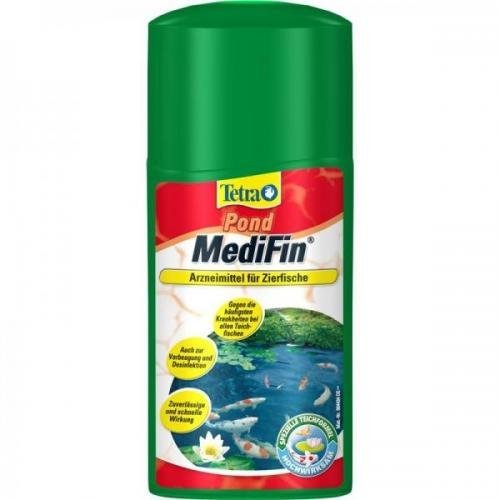 Tetra Pond MediFin 250 ml, medicina para peixes de aquário, produtos medicinais para os peixes