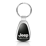 Jeep Compass Black Tear Drop Auto Key Chain, Official Licensed