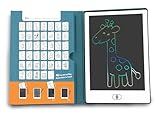 ZAZU Fun Tablette à dessin LCD pour enfants   Tablette de dessin de 8,5 pouces avec 40 cartes de modèles et stylo, fonction d'effacement et bouton de verrouillage   Jouet éducatif créatif pour la