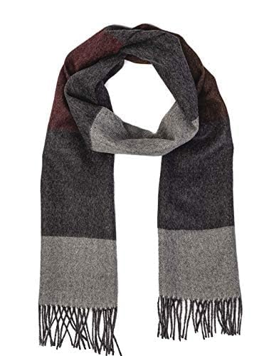 100% Pure Baby Alpaca - Color Block Striped Scarf, Extra Long - 12 X 78 in | Unisex2