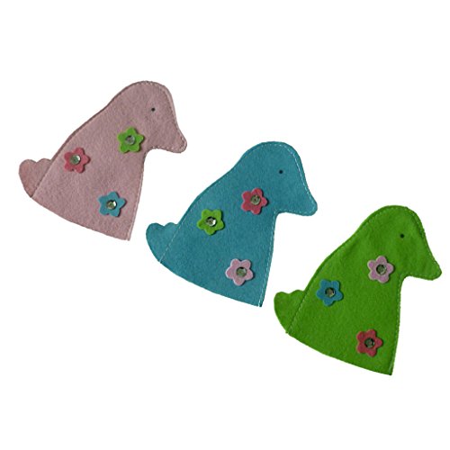 Preisvergleich Produktbild MagiDeal Eierwärmer, 3er-Set, Ente Muster