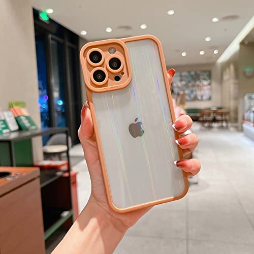 Coque de luxe pour iPhone 12 Pro Max en acrylique transparent aux reflets holographiques