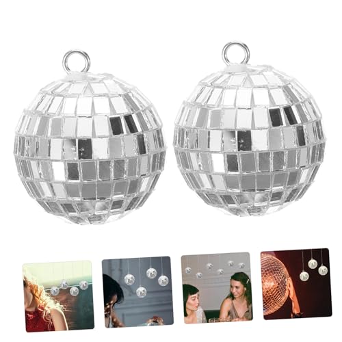 BESPORTBLE - 10 piezas de bolas espejadas colgantes para decoración de fiestas, jardín y eventos: efectos brillantes para bodas, cumpleaños y celebraciones miniatura 7