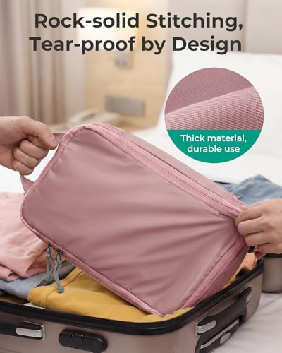 Image of BAGSMART Compression Packing Cubes for Travel, Lightweight Vacation Essentials, Suitcase Organizer Bags, Durable Luggage Organizer, 6 /4 /2 Set Options