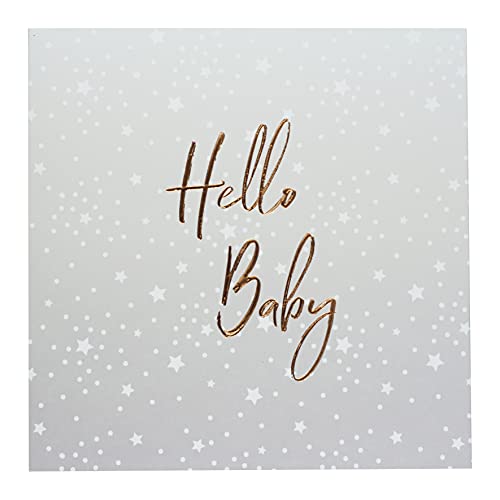 Design By Violet Carte de vœux « Hello Baby » pour petite étoile DBVED-40-SC55 Gris Cover