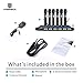 PRORECK MX66 6-Channel UHF Wireless Microphone System with 6 Hand-held Microphones Karaoke Machine for Party/Wedding/Church/Conference/Speech