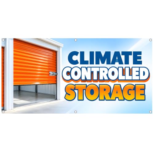 Climate Controlled Storage Banner - Self Facility Sign - Commercial Unit Display