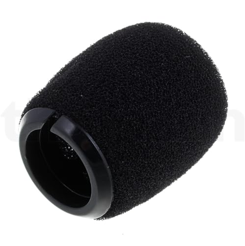 Generic Replacement RK183WS Snap-fit Windscreen Sponge Windshield Cover for Shure MX418DC/MX412DC WB98H CBETA98H / C Gooseneck Instrument Microphone, Black
