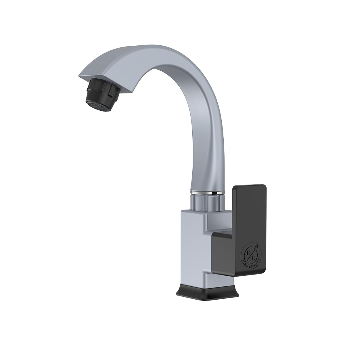 RN PTMT Superior Plastic Swan Neck, Table Mounted (Metallic-Grey-Black-Dual) Modern and Durable Sink Tap for Bathroom & Kitchen| Plastic Swan Neck Tap (Deck Mount Installation)_RNANP09B10-image-32