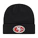 OTS NFL San Francisco 49ers Raised Cuff Knit Cap, Black, One Size